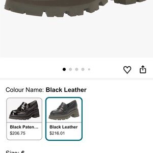 Marc Fisher Black Platform Loafers